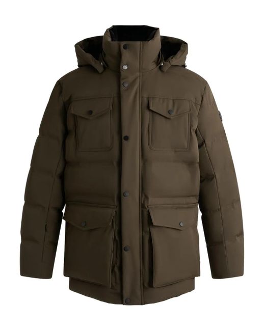 Fusalp Green Delano Detachable-Hood Parka for men