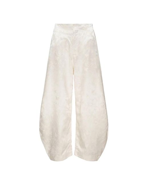 Renli Su White Evelyn Trousers