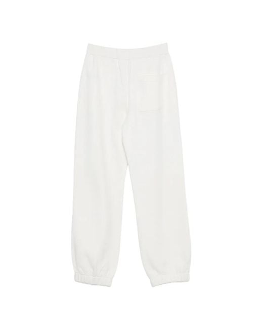 Iceberg White Logo-Patch Track Pants