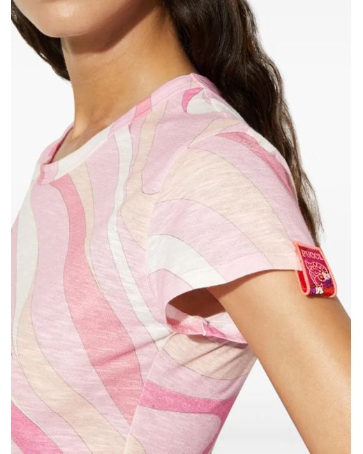 Emilio Pucci プリント Tシャツ Pink