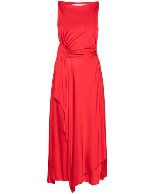 Lanvin Red Kleid im Layering-Look