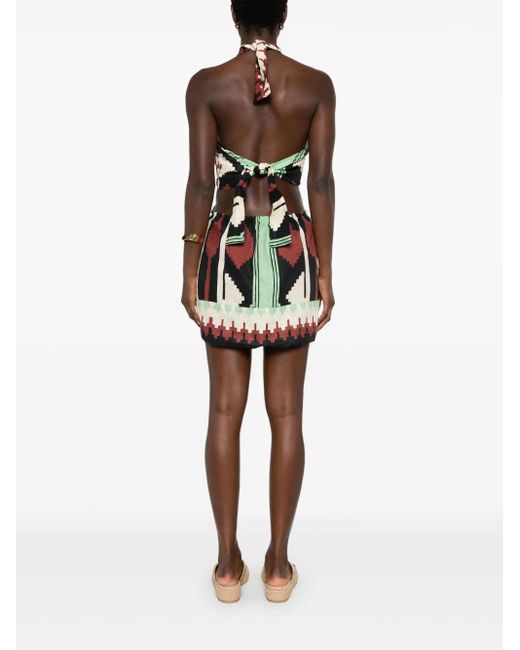 Vestido corto Tide Strenght Johanna Ortiz de color Green