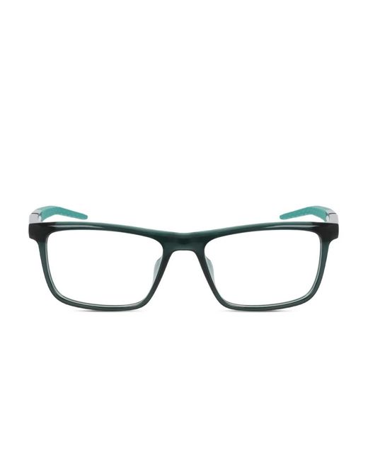 Nike 7057 Brille Mit Eckigem Gestell in Green für Herren
