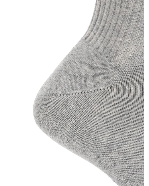 Calcetines con logo bordado DSquared² de hombre de color Gray