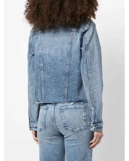 Le Jean Blue Button-Down Fastening Denim Jacket