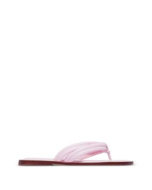 Bernardo Pink Miami Double-Strap Sandals