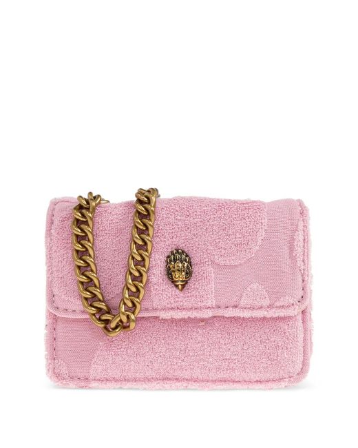Kurt Geiger Pink Micro Kensington Chain Cross Body Bag