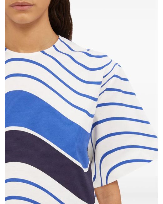 MSGM プリント Tシャツ Blue
