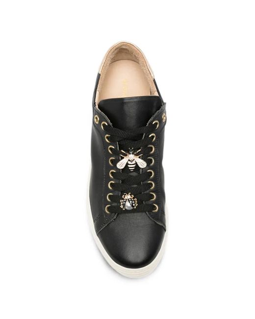 SERGIO MORETTI FIRENZE White Insect-Embellished Metallic-Panel Sneakers