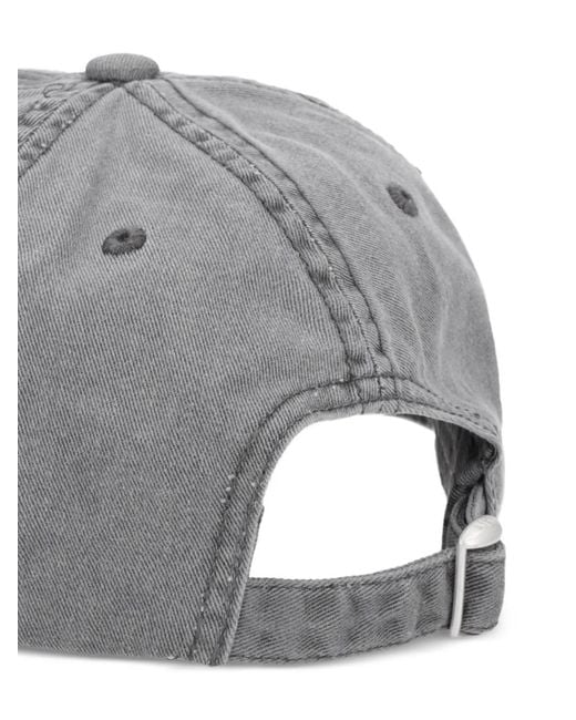 ARMANI EXCHANGE Gray Logo-Patch Baseball Cap for men