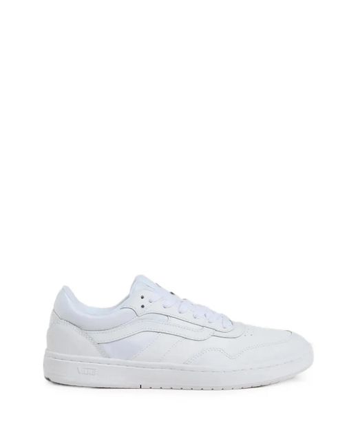 Vans White Cruze 3.0 Low-Top Lace-Up Sneakers