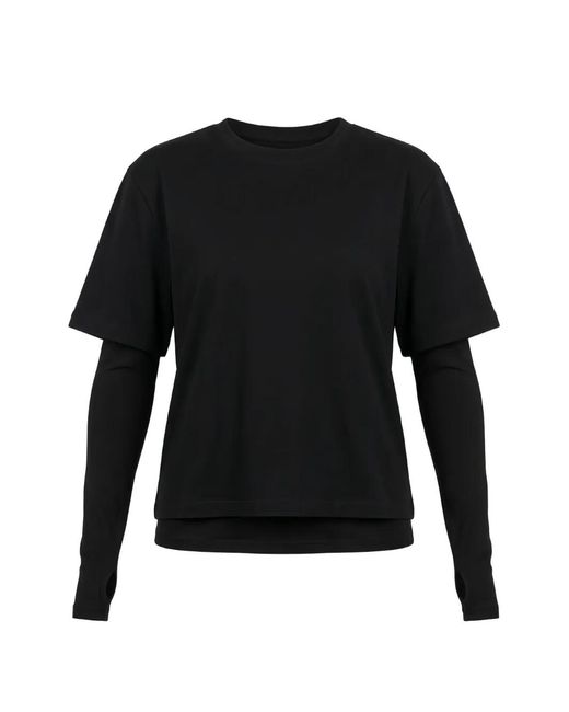 ELEH Black Double-Layered T-Shirt