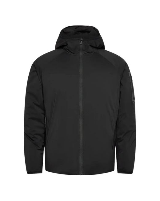 BOSS GREEN HUGO BOSS Black Logo-Patch Hooded Jacket for men