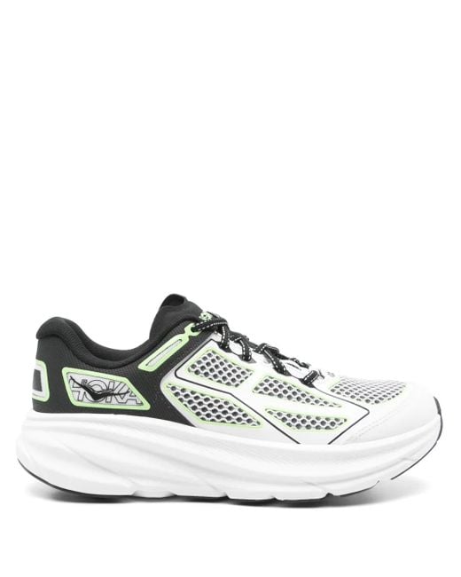 Hoka One One White Clifton One9 Sneakers