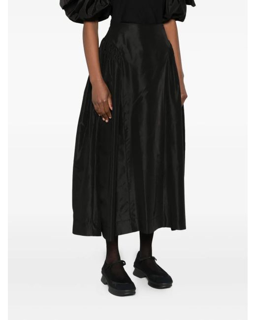Simone Rocha Black Bind Mini Skirt