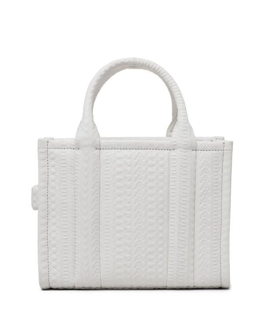 Marc Jacobs Gray The Small Monogram Leather Tote Bag