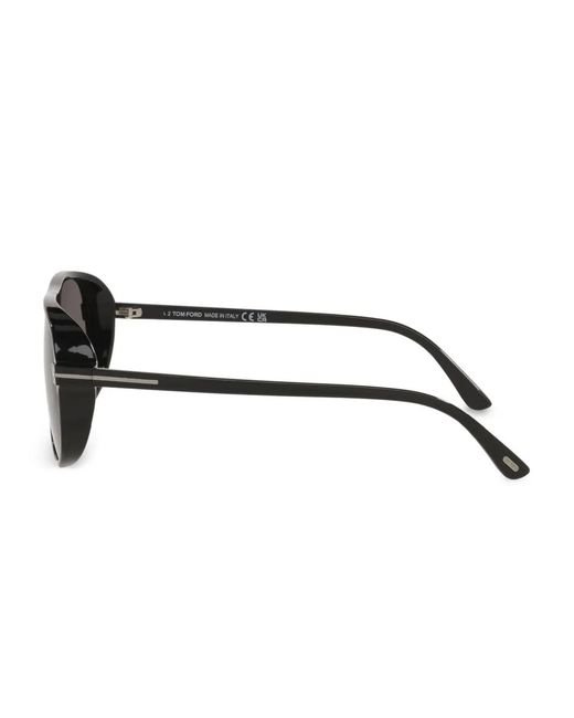 Tom Ford Gray Lelio Metal Detail Pilot Sunglasses for men