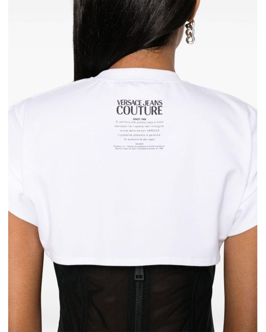 Versace Black Bustier Warranty T-Shirt