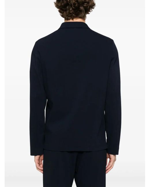 Chaqueta de canalé Barena de hombre de color Blue