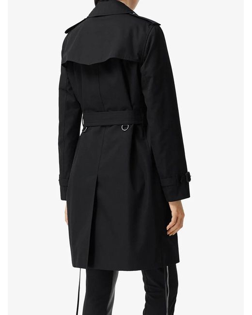 Burberry Black The Mid-length Kensington Heritage Trench Coat