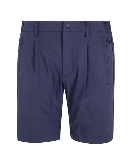 People Of Shibuya Blue Brak Pleated Shorts for men