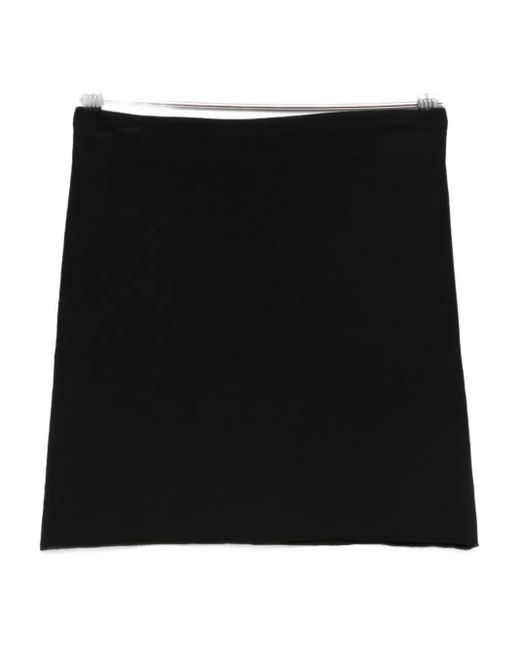 Nanushka Black Knitted Mini Skirt