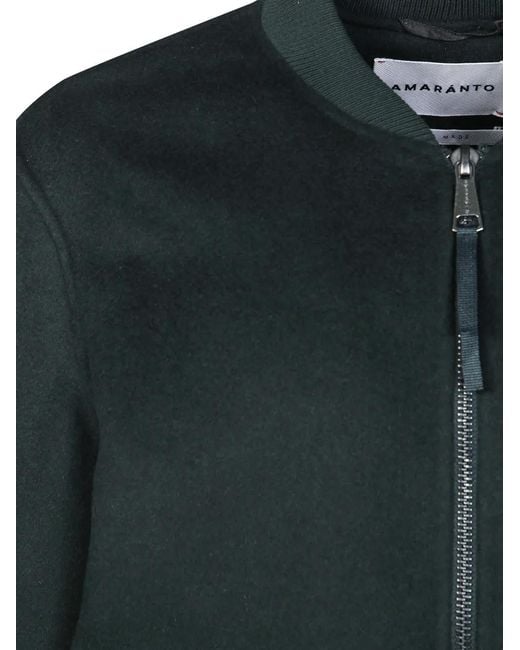 Amaranto Green Zip-Up Bomber Jacket for men