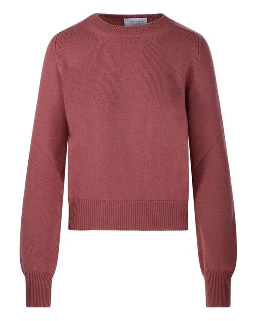 Daniele Fiesoli Red Long-Sleeve Crew-Neck Sweater