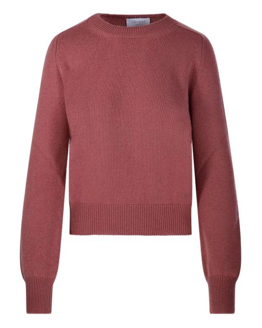 Daniele Fiesoli Red Long-Sleeve Crew-Neck Sweater