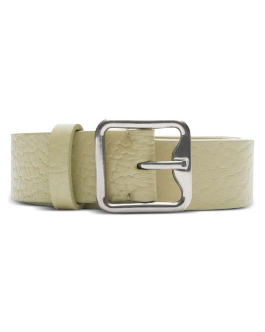 Burberry Green B-buckle Leather Belt