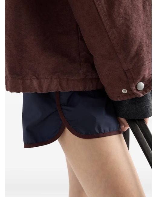 Bermudas Con Logo Prada de color Black