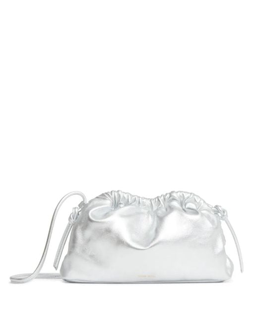 Mansur Gavriel White Mini Cloud Clutch Bag