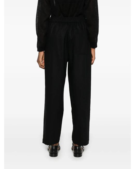 Giorgio Armani Black Flannel Trousers