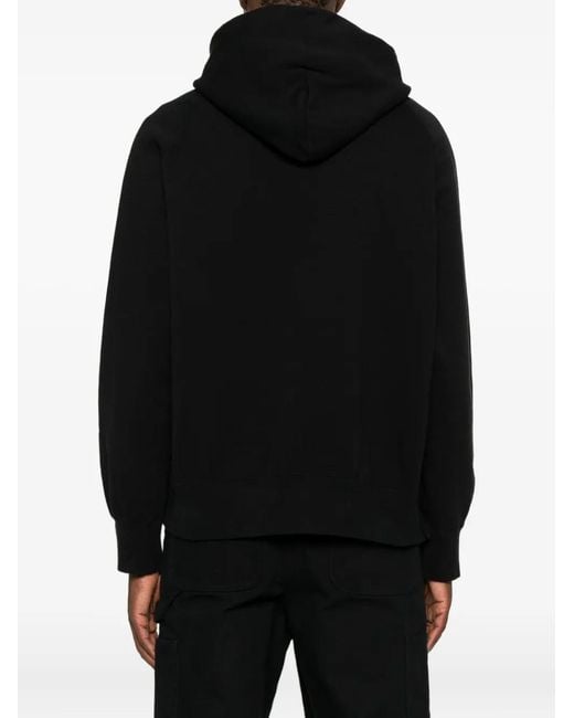 Sudadera con capucha y parche del logo Carhartt de hombre de color Black