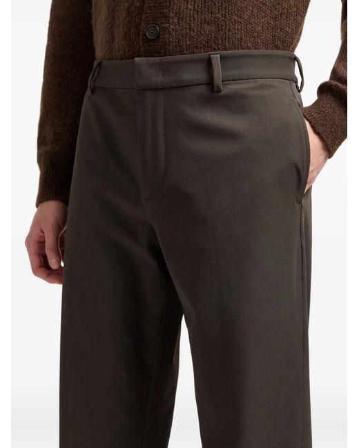 Emporio Armani Black Belt-Loops Trousers for men