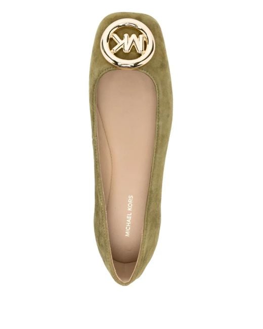 Michael Kors Green Milan Ballet Flats