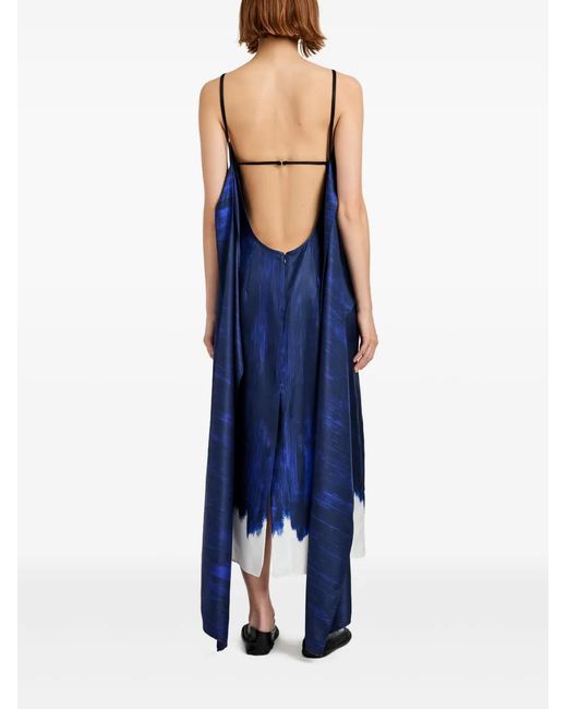Proenza Schouler Blue Wilma Midi Dress