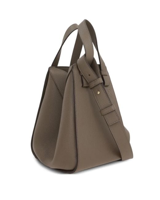 Loewe Brown Hammock Calfskin Top-Handle Tote Bag