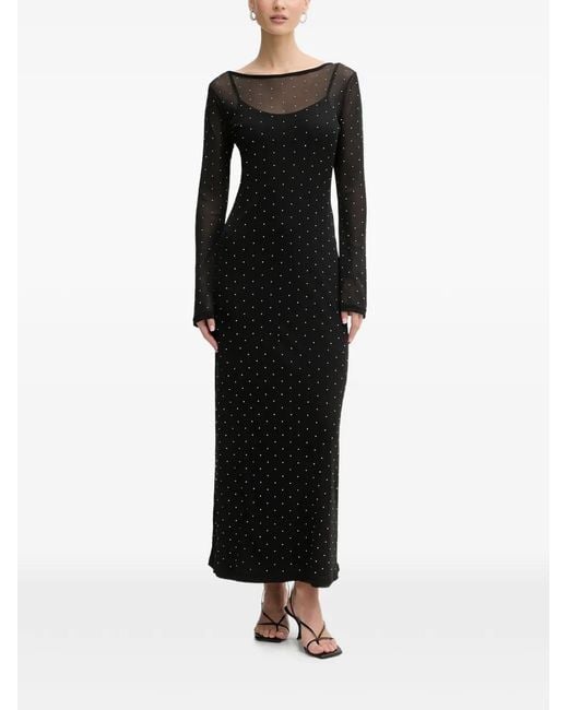 Never Fully Dressed Black Bell-Sleeve Maxi Dress