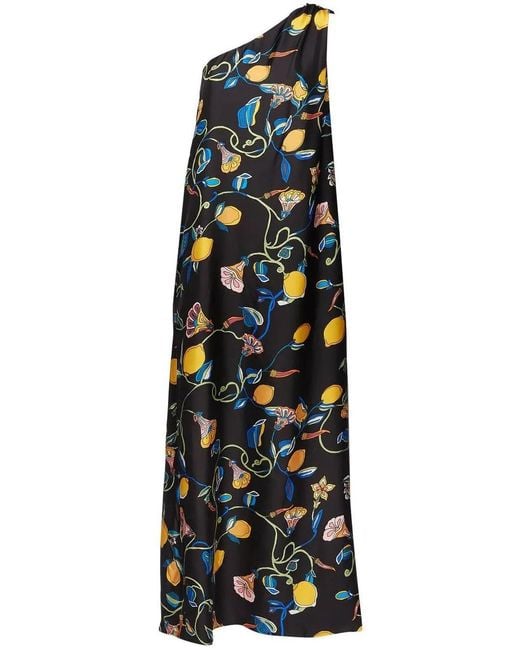 LaDoubleJ Blue Roy One-Shoulder Dress