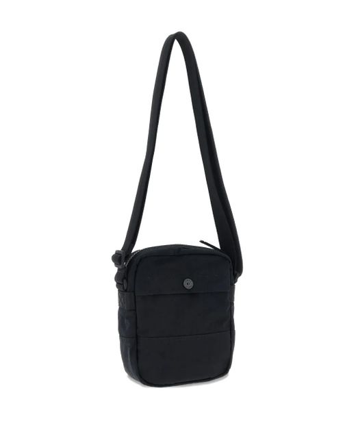 Stone Island Black Compass-Patch Shoulder Bag for men