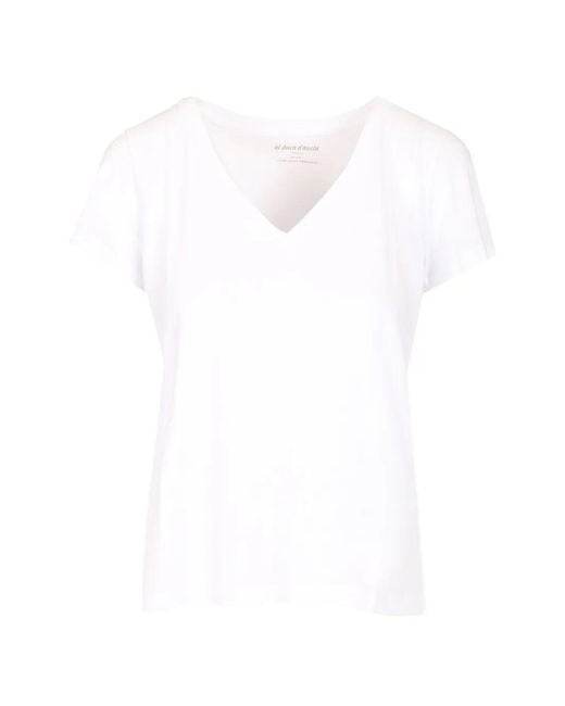 Al Duca D'aosta White V-Neck T-Shirt