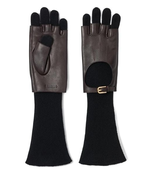 Sandro Black Layered Gloves