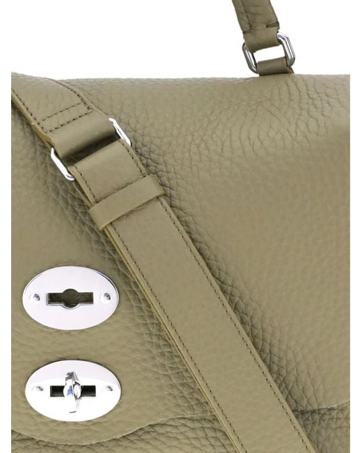 Zanellato Metallic Small Postina Stud-Embellished Tote Bag