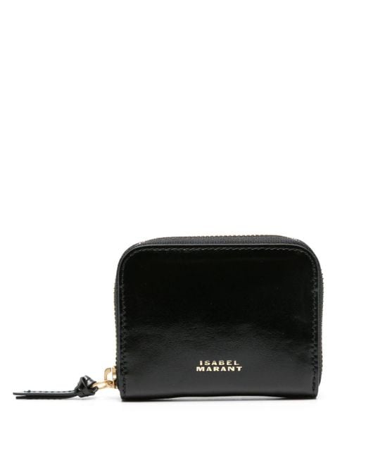 Isabel Marant Black Small Yuki Leather Wallet