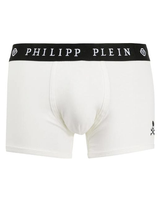 Philipp Plein White Boxer Skull for men