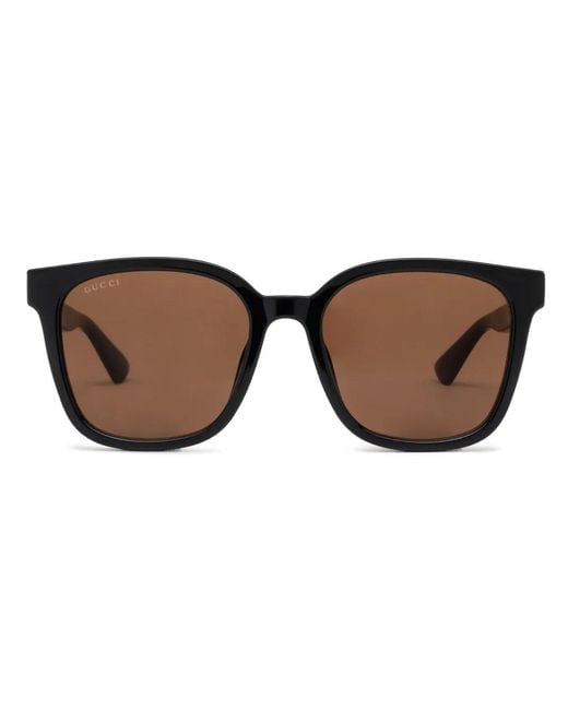 Occhiali Da Sole Squadrati di Gucci in Brown da Uomo