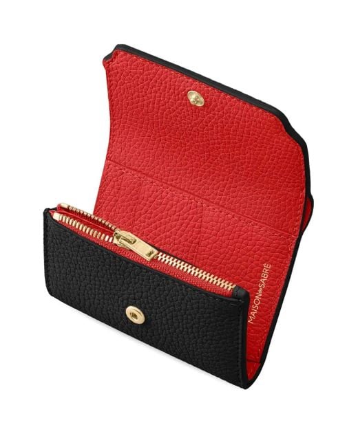Maison De Sabre Black Leather Trifold Wallet