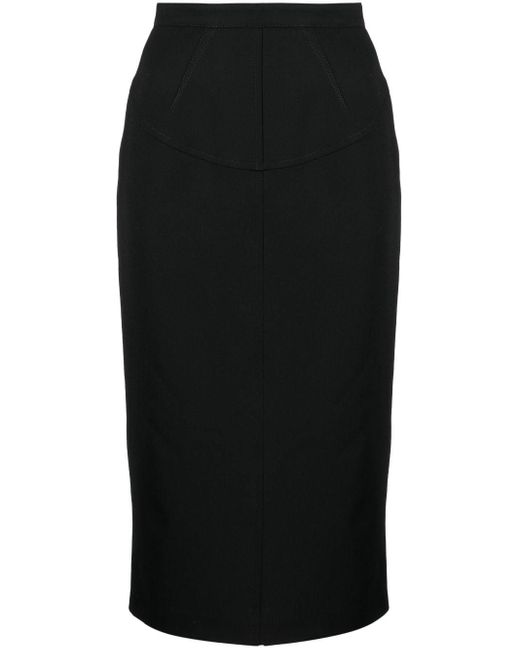 N°21 Black High-waisted Pencil Skirt