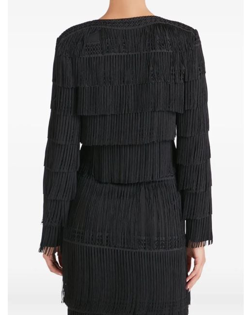 Temperley London Black Layered-Design Jacket